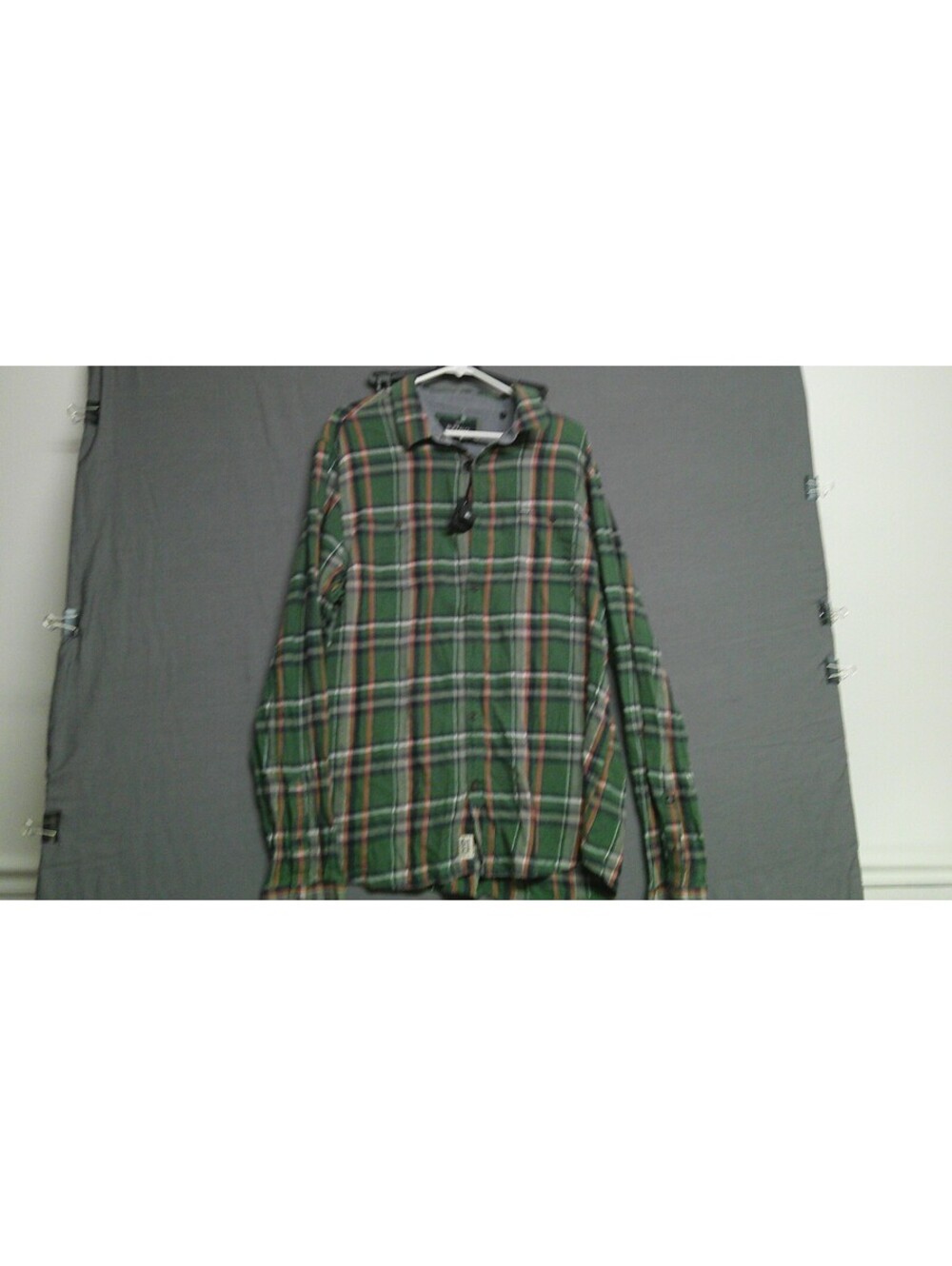 NWT Buffalo David Bitton Men's Green Plaid Shirt XXL